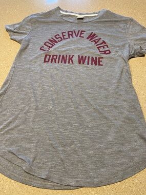 HOMAGE Heather Gray Short Sleeve Tee with Maroon Graphic